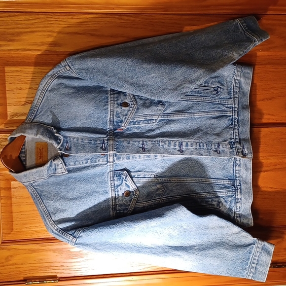 Vintage Levi Strauss & Co. Original Authentic Red Label Denim Blue Jean Jacket - Picture 16 of 16